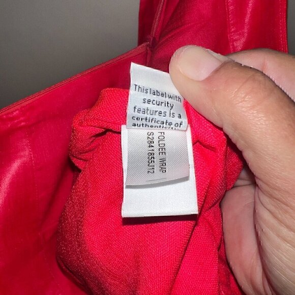 DIANE VON FURSTENBERG DVF Shimmer Coral Pink Wrap Tie Sheen Shorts US 6 - Picture 4 of 9